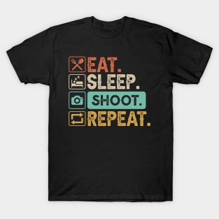 Eat Sleep Baseball Repeat Funny Baseball Players Kids Boys T-Shirt